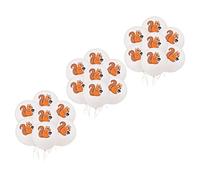 LRXIYODE 30pcs Squirrel Latex Balloons Jungle Animal Themed Party Supplies Floatable Decorations for Birthday for Unique Atmosphere and Photo Props