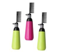 LRXIYODE 3pcs 130ml Hair Dye Dispenser Bottles with Comb Applicator for Scalp Coloring and Root Touch-up, Plastic Hair Coloring Bottles Suitable for Salon and Home Use Random Color