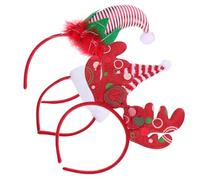 LRXIYODE 3pcs Antler Headband Christmas Hat Festive Reindeer Antlers Headband for Party Novelty Christmas Hats for Boys and Girls
