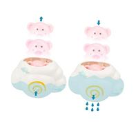 LRXIYODE 3pcs Bath Floating Animal Cloud Sprinkling Water Shower Tub for Elephant Pig Safe Abs Material Hand Eye Coordination Development