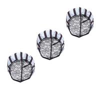 LRXIYODE 3Pcs Black Mesh Wig Caps Elastic Lace Wig Making Caps Dome Net Hair Nets for Women Hair Styling and Crafting