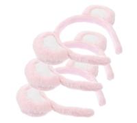 LRXIYODE 3pcs Cute Bear Ear Headbands for Plush Cartoon Hair Bands Festival Cosplay Photo Props Comfortable Women Hair Accessories for Parties and Makeup