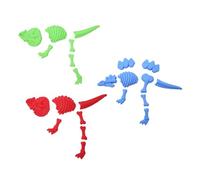 LRXIYODE 3pcs Dinosaur Sand Mold Set for - Red, Green, Blue Plastic Beach for Sand Play, Summer Outdoor Dinosaur Playset Suitable for Beach and Sandbox