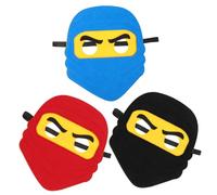 LRXIYODE 3pcs Felt Mask Pirate Eye Mask Masquerade Party Supplies for