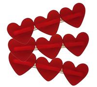 LRXIYODE 3Pcs Heart Hair Clips for Romantic Hair Accessories for Styling for Birthdays Weddings and Christmas Celebrations Durable Comfortable Barrettes