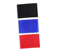 LRXIYODE 3Pcs Heat Resistant Clipper Grip Covers Vibration Shear Grips for Barbershop Hair Clippers with Stylish Protective Silicone Rings in Black Red Blue