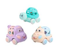 LRXIYODE 3pcs Inertia Car for Year Old Boys Sensory Toys Months Educational Car Bell Random Style