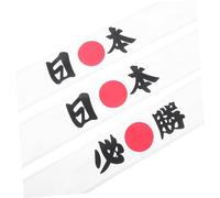 LRXIYODE 3pcs Japanese Ninja Headbands Breathable Cotton Bandanas for Karate Training Martial Arts Spirit Headwear Inspired by Samurai Culture