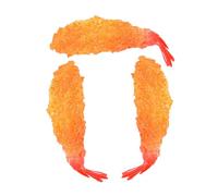 LRXIYODE 3pcs Lifelike Tempura Shrimp Model Toy Pvc Kitchen Prop Real Looking Fake Shrimp Pretend Play Food for Hotels