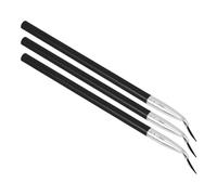 LRXIYODE 3pcs Long Handle Angled Makeup Angled Brushes Plastic Handles for Lip Liner and Eyeliner Precise Application Easy to Draw Lip Lines Convenient to Carry for Travel on The Go