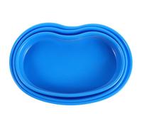 LRXIYODE 3pcs Medical Pill Counting Tray Set - Abs Plastic Kidney-Shaped Medication Organizer Trays (Small, Medium, Large) for Hospital Cart and Nursing Clinic Pill Storage