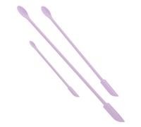 LRXIYODE 3pcs Mini Silicone Makeup Spatula Set Compact Portable Beauty Tools for Cosmetic Creams and Lotions Lightweight Small Silicone Spatulas for Travel and Home Use