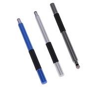LRXIYODE 3pcs Multifunction Capacitive Stylus Pens with Thin Round Tips Metal Touch Screen Writing Tools for Smartphones and Tablets Lightweight Durable in Grey Silver Dark Blue