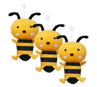 LRXIYODE 3pcs Plush Bee Pillow Soft Stuffed Animal 20cm Cute Decorative Plush Bees for Bedtime and Nursery Play