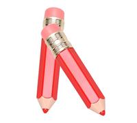 LRXIYODE 3pcs Red Empty Lip Gloss Tubes Pencil Shape Lip Tube Diy Makeup Containers Subpackaging Refillable Cosmetic Accessories for Travel and Daily Use