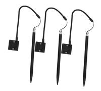 LRXIYODE 3pcs Resistive Screen Stylus Pens with Aluminium Body and Spring Lanyard for Gaming Devices and Pos Machines Versatile Use with Fixed Base, Black