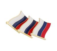 LRXIYODE 3PCS Russian Flag Metal Lapel Pins Patriotic Badge Brooch with Enamel Finish for Hats Clothing Bags for School and National Events
