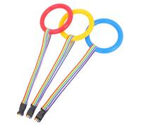 LRXIYODE 3pcs Safety Walking Rope for Toddlers with Waist Belts, Reusable Plastic and Fiber Leash for Kindergarten, Visiting Parks and Hiking, Colourful Handles for Comfortable to Hold