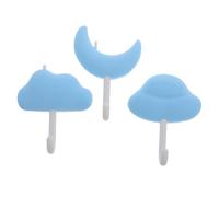 LRXIYODE 3pcs Self-Adhesive Silicone Hooks for Keys Towels Accessories Stylish Wall Hooks for Bathroom Kitchen and Dormitory Use No Drill Easy Installation Design
