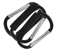 LRXIYODE 3Pcs Stroller Hooks Large Durable Carabiner Clips for Convenient Hanging of Bags and Shopping Cart Accessories Lightweight Portable Stroller Hangers for Easy Installation and Reuse