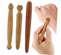 LRXIYODE 3Pcs Wooden Reflexology Massage Sticks for Foot Face Neck Multi Functional Acupressure Tool for Body Relaxation and Pressure Point Stimulation Smooth Natural Wood