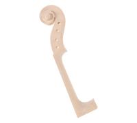 LRXIYODE 4/4 Unfinished Violin Neck Scroll Blank Made of Wood for Students with Smooth Assembly and Easy Carving Suitable for School Workshops and Violin Making