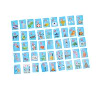 LRXIYODE 4 Boxes Thai Learning Flash Cards for 180pcs Thick Words Cards with Letter Sounds for Early Education and Language Development