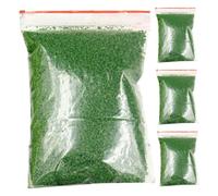 LRXIYODE 4 packs Artificial Grass Powder Green Static Grass for Miniature Landscapes DIY Model Railway and Fairy Garden Creations Realistic Tree Powder Material for Scenic Crafts