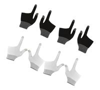 LRXIYODE 4 Pairs Graphene Touchscreen Gaming Gloves for Enhanced Precision Comfortable Fit for Billiards Suitable for All Hand Non Slip Design for Improved Control