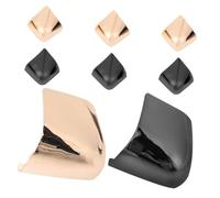 LRXIYODE 4 Pairs Metal Shoe Tip Protectors High Heels Pointed Caps Covers Front for Formal Events Weddings Elegant Solid Color Design
