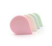 LRXIYODE 4 Pcs Dual Use Facial Sponge Puff for Wet and Dry Application Drop Shape Makeup and Cleansing Sponges in Mixed Colors Gentle Biodegradable Tool for All Skin Types and Deep Cleaning