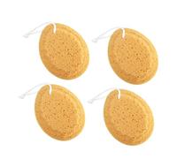 LRXIYODE 4 Pcs Natural Honeycomb Shower Bath Sponges Gentle Exfoliating Body Scrubbers with Soft Texture for Adults and Boy Girl Rich Cleansing and Skin Massage