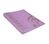 LRXIYODE 40 Pockets Music Sheet File Folder PVC Document Holder with Skidproof Pockets, Easy to Carry Paper Organizer for School and Office Use