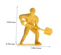 LRXIYODE 45pcs Tiny Engineering Workers Model Set with Tools Realistic Miniature Figures for DIY Emergency Repair Team Simulation Bright and Vivid Construction Worker Figurines for