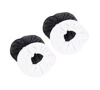 LRXIYODE 4pcs Absorbent Microfiber Hair Scrunchies Set Soft Water-absorbing Hair Bands for Wet Drying Ponytail Holders in White and Grey Suitable for Women and Girls