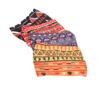 LRXIYODE 4pcs African Printed Wide Elastic Headbands for Women Retro Yoga and Sports Hair Bands with Knot Design Non-slip Comfortable Fit for Long Wavy Thick Hair Versatile Daily and