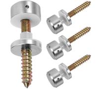 LRXIYODE 4pcs Bannister Brackets Glass Standoffs Sturdy Construction Stainless Steel Handrail Fixing for Stairway and Deck Glass Balcony Fixings Brackets Compatible with 8-16mm
