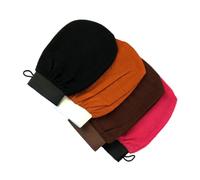 LRXIYODE 4pcs Bath Glove Scrubber Viscose Fiber Gentle Scrubbing Dead Skin Remover Deep Cleansing Exfoliating Mitts for Shower and Spa Use