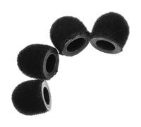 LRXIYODE 4pcs Black Stylus Pen Replacement Tips with Lint Material for Accurate Input and Precise Operation Compatible with Touch Screens and Stylus Pens, for Smooth Writing and Drawing
