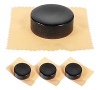 LRXIYODE 4pcs Black Violin Rosin for Viola and Violin with Powerful Sound and Easier Stringing, Low Dust Musical Instrument Supplies for Graduation Season Gift for Musicians