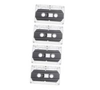 LRXIYODE 4Pcs Blank Audio Cassette Tapes DIY Decoration Vintage Material Retro Style for Handcraft Greeting Party and Creative Festival Gifts
