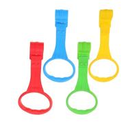 LRXIYODE 4pcs Boy Girl Cot Pull Rings Hanging Ring Nursery Cot Boy Girl Walking Safety Bed Stand up Walking Assist Tools