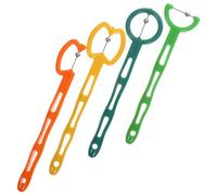 LRXIYODE 4pcs Boys and Girls Tongue Trainer for Oral Motor Therapy Tools Mouth Strength Trainer Tip Lateralization Elevation for Speech Training and Communication
