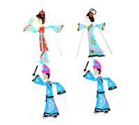 LRXIYODE 4pcs Chinese Traditional Shadow Puppet DIY Craft Educational Drawing for Early Learning Cultural Art Activity