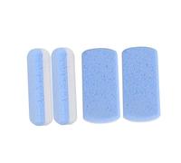 LRXIYODE 4pcs Double-Color Foot Callus Remover Coarse and Medium Exfoliating Stones for Dead Skin Removal Ergonomic Foot File Pedicure Tool for High-Heel Wearers and Long Standing Care