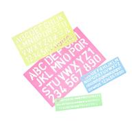 LRXIYODE 4pcs Double Sided Alphabet Numbers Tracing Board Early Educational Letter Stencils for Handwriting Practice Plastic Letter Tracing Tool for Preschool and Homeschool Learning