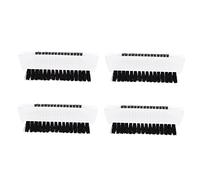 LRXIYODE 4Pcs Double-sided Hand and Nail Scrub Brush Non-slip Portable Cleaning Brush with Soft Flexible Bristles for Finger Hand and Nail Dirt Removal Compact for Bathroom Kitchen Travel