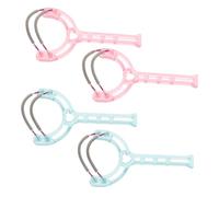 LRXIYODE 4pcs Facial Hair Removal Device with Dual Spring Design Painless Plastic Epilator Roller for Women Handheld Threading Tool for Quick Smooth Skin Includes Pink and Green