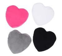 LRXIYODE 4pcs Heart Shaped Cotton Puff for Makeup Loose Powder Puff Soft Cotton Makeup Tool Use As Cosmetic Cushion for Facial Powder