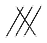 LRXIYODE 4pcs Large Plastic Spell Casting Wands Black White Performance Rods Magician Props for Stage Shows Parties Festivals